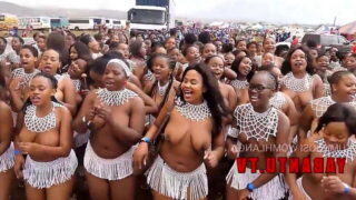 100s of Topless South African Zulu Girls During Reed Dance Video